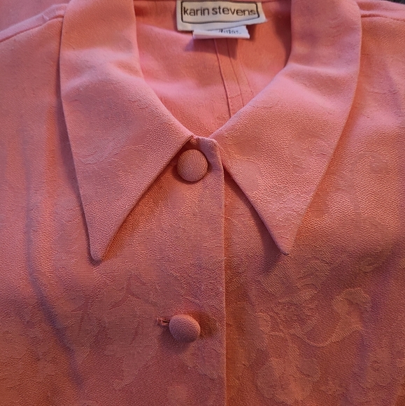 Karin Stevens Woman's Two Piece Suit, Size: 12 Color: Pink - Picture 13 of 13